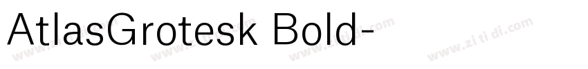 AtlasGrotesk Bold字体转换